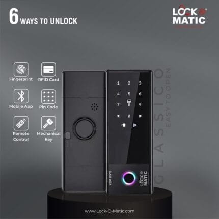 lockomatic glassico smart lock best smart lock in india free smart lock installation digital lock glass door lock