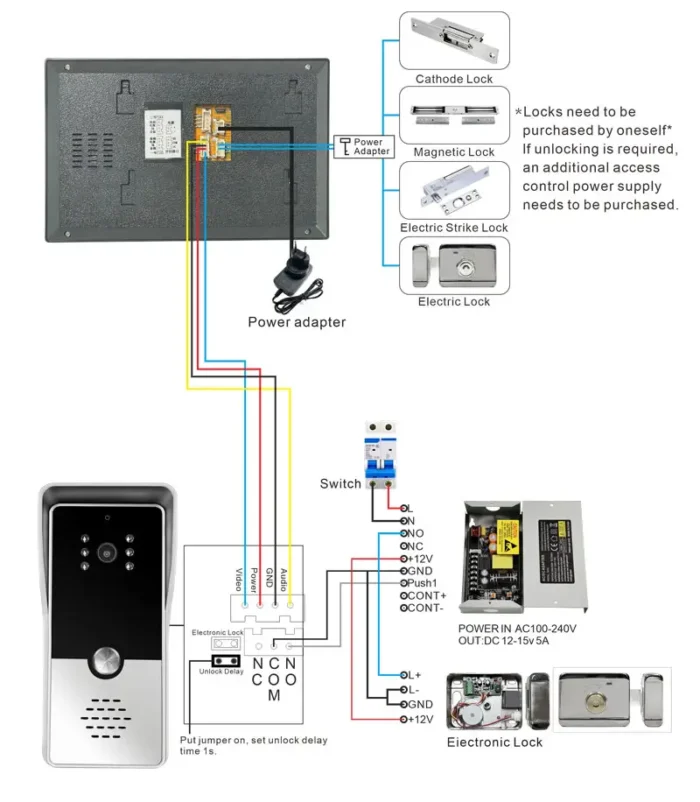 Lockomatic Best Video Door Phone In India Video Door Bell Wifi Door Bell
