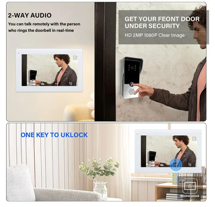 Lockomatic Best Video Door Phone In India Video Door Bell Wifi Door Bell