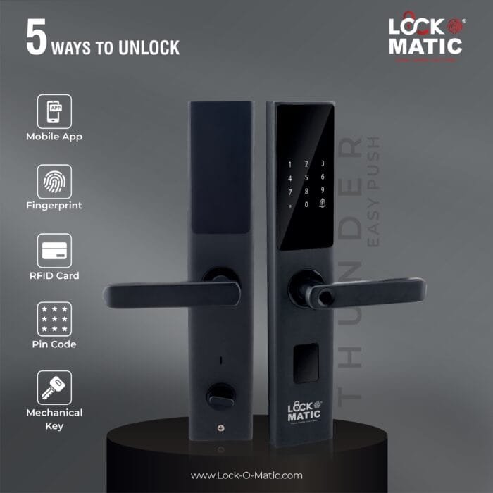 Lockomatic Thunder Smart Lock Best Smart Lock In India Free Smart Lock Installation Digital Lock