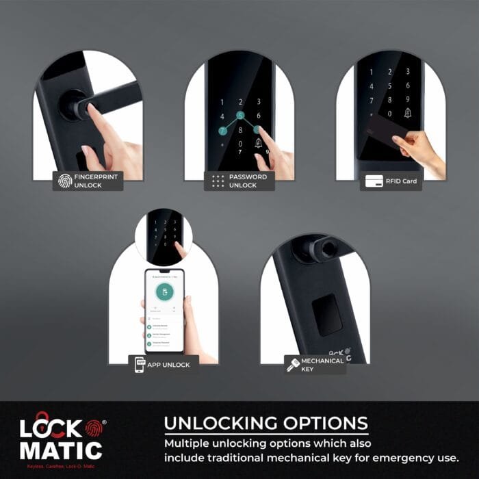 Lockomatic Thunder Smart Lock Best Smart Lock In India Free Smart Lock Installation Digital Lock
