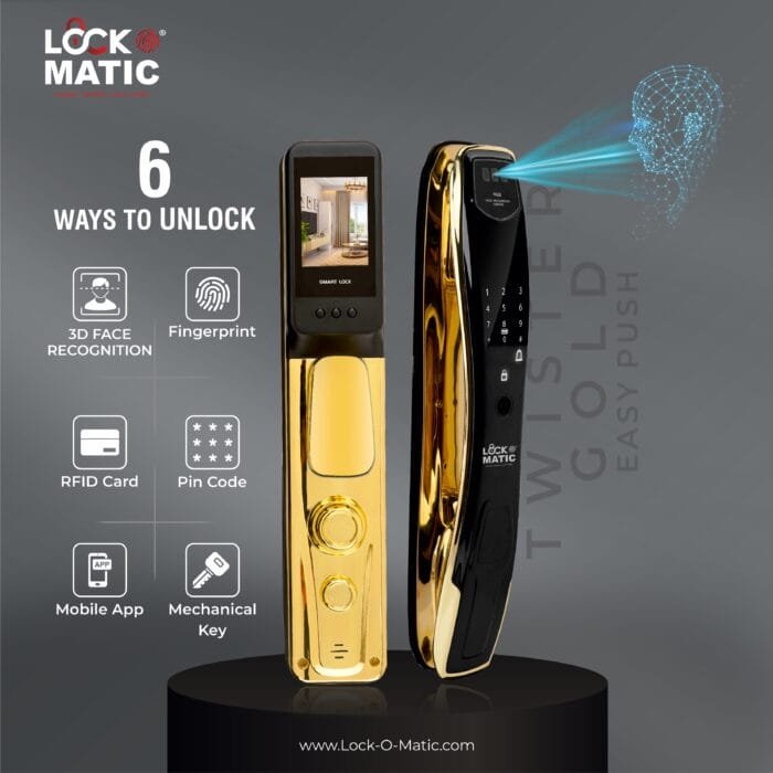 Lockomatic Twister Smart Lock Best Smart Lock In India Free Smart Lock Installation Digital Lock