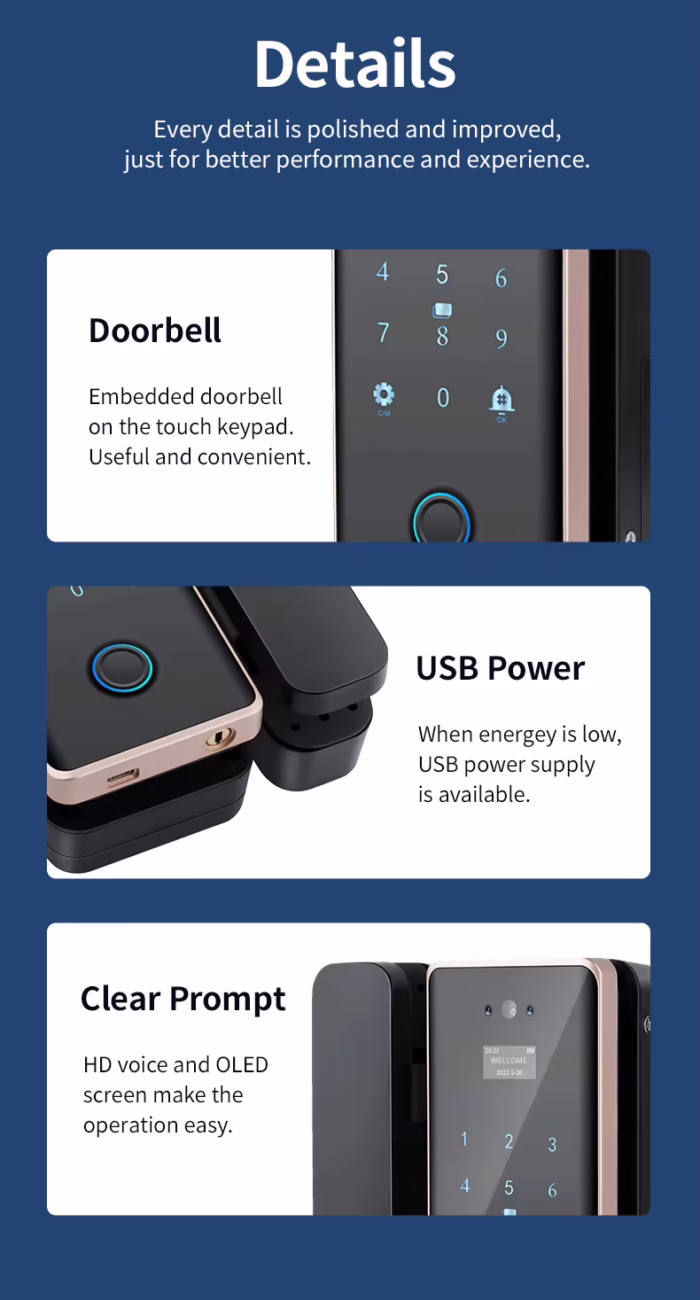 Lockomatic Glassico Smart Lock Best Smart Lock In India Free Smart Lock Installation Digital Lock Glass Door Lock