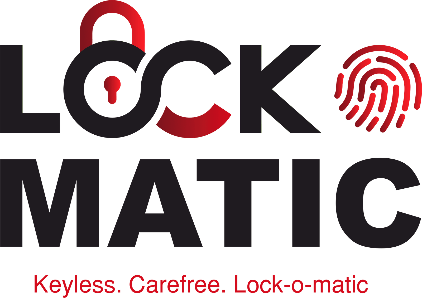 Lockomatic Logo best smart lock in india free installation affordable smart lock digital lock