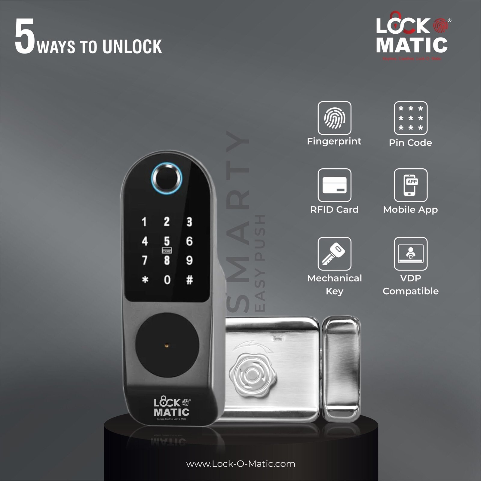 lockomatic smarty smart lock best smart lock in india free smart lock installation digital lock